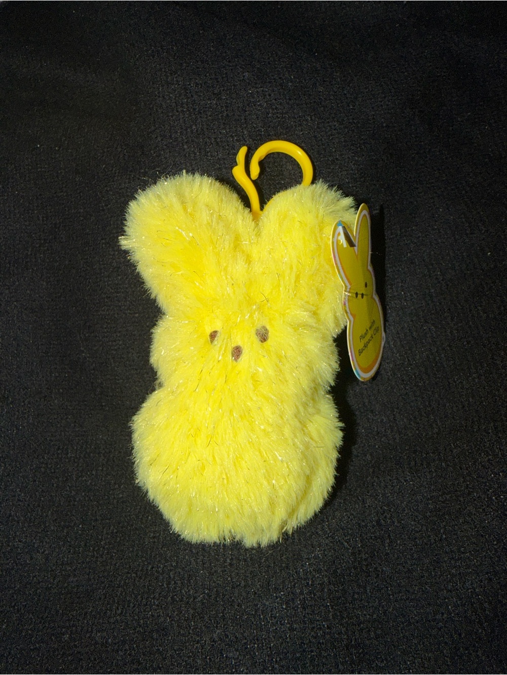 *new* Peeps Bunny Plush Backpack Clip